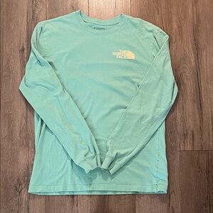 The North Face Light Green Long Sleeve Tee